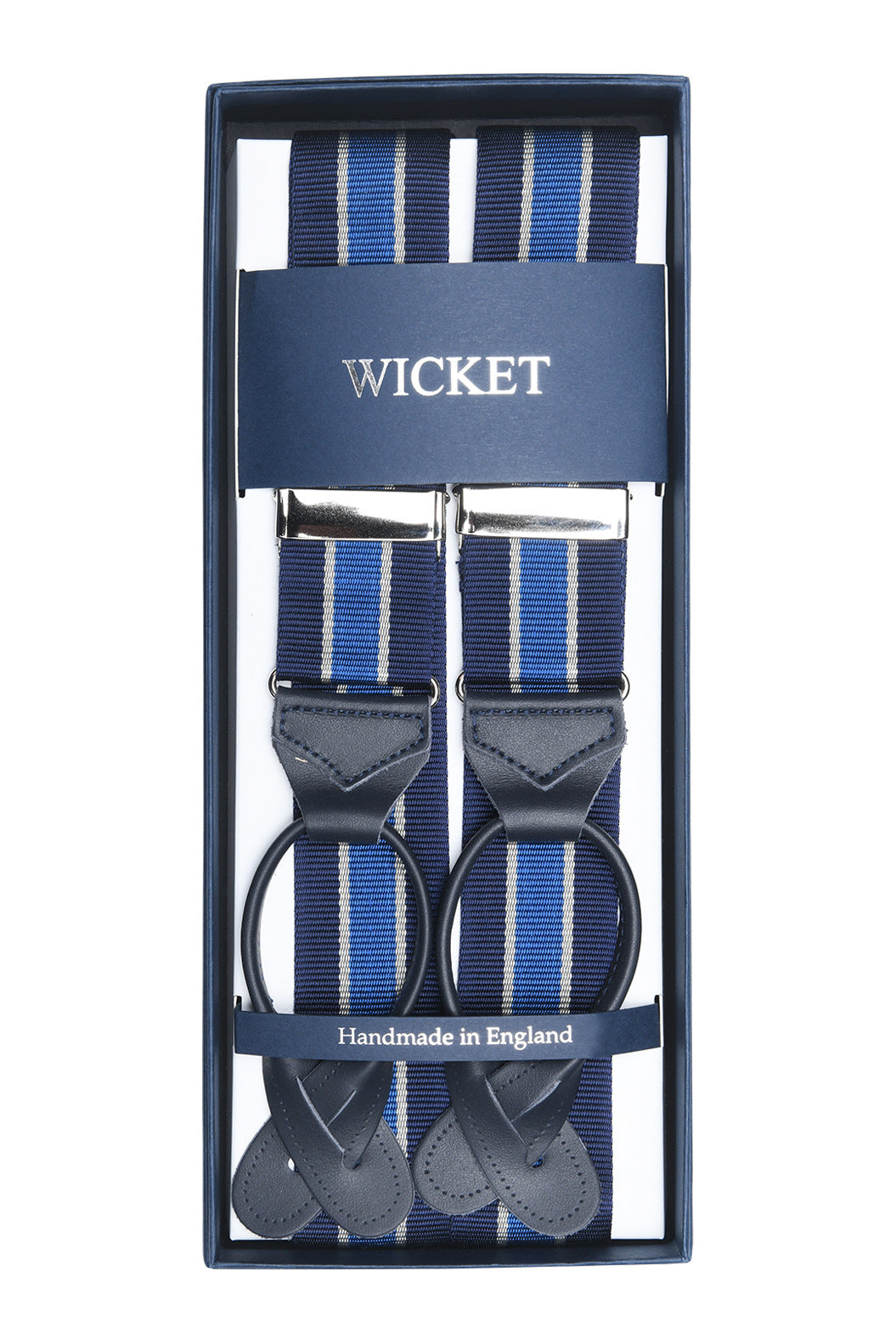 The Braces – Navy with royal blue band – WICKET