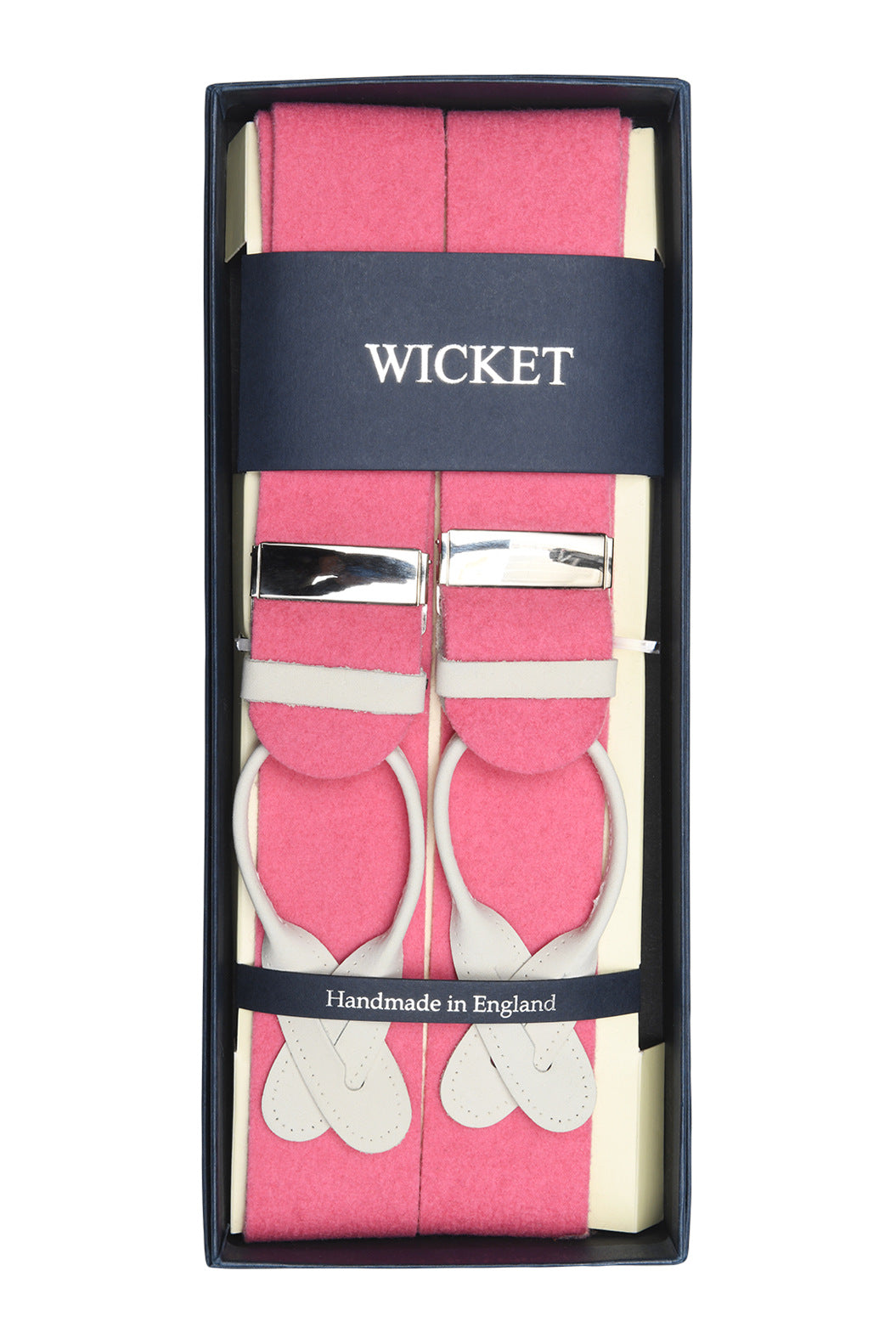The Braces – Pink wool cloth – WICKET