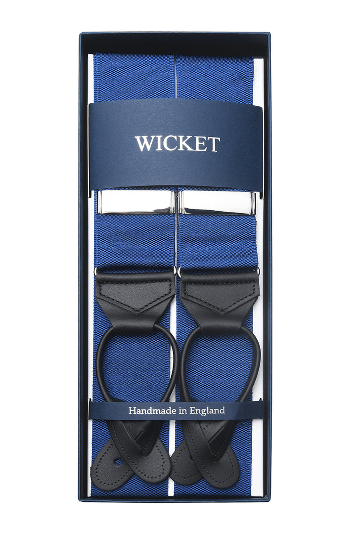 The Braces – Sapphire blue with black tabs – WICKET