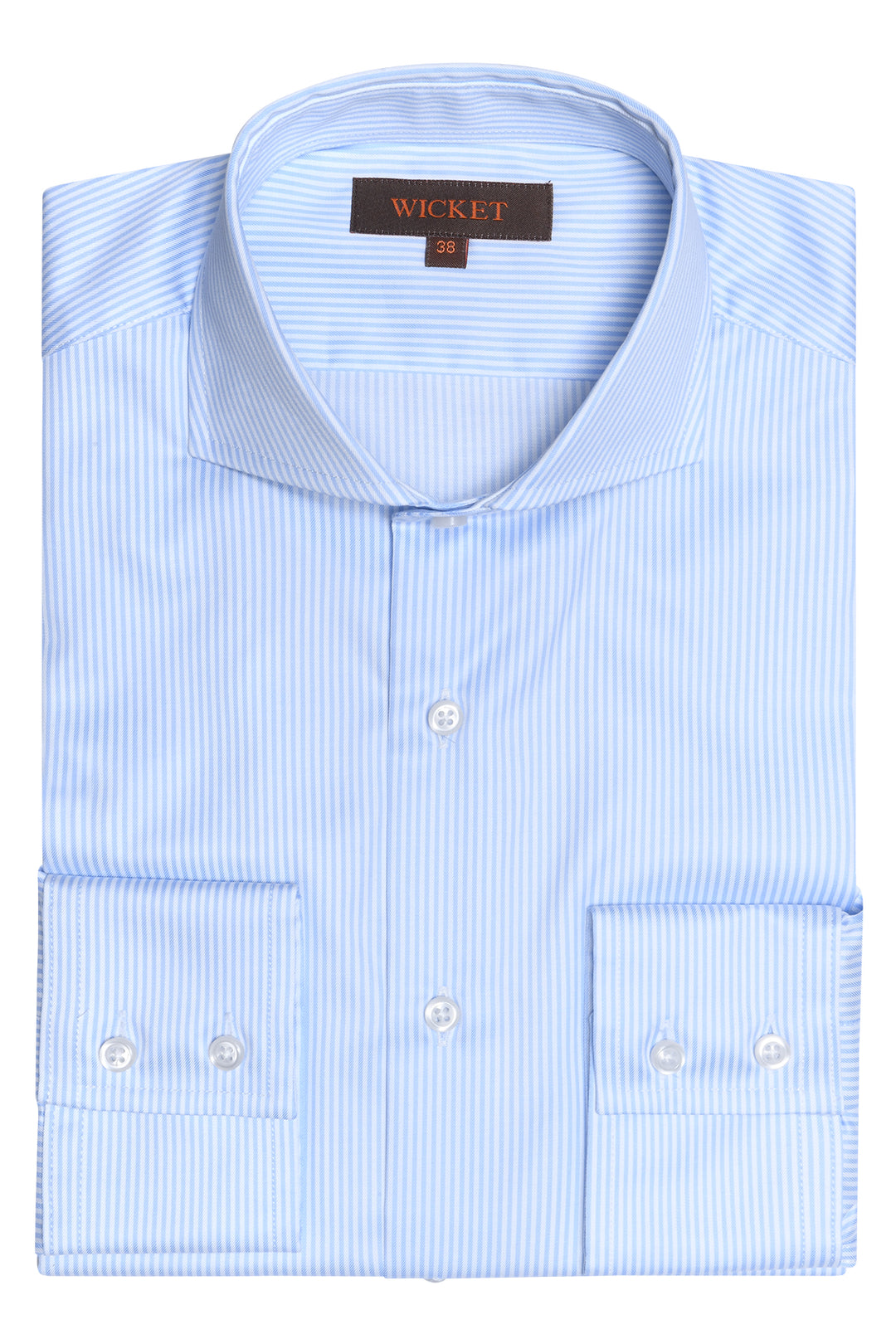 The Cotton Twill – Sky blue stripes – WICKET