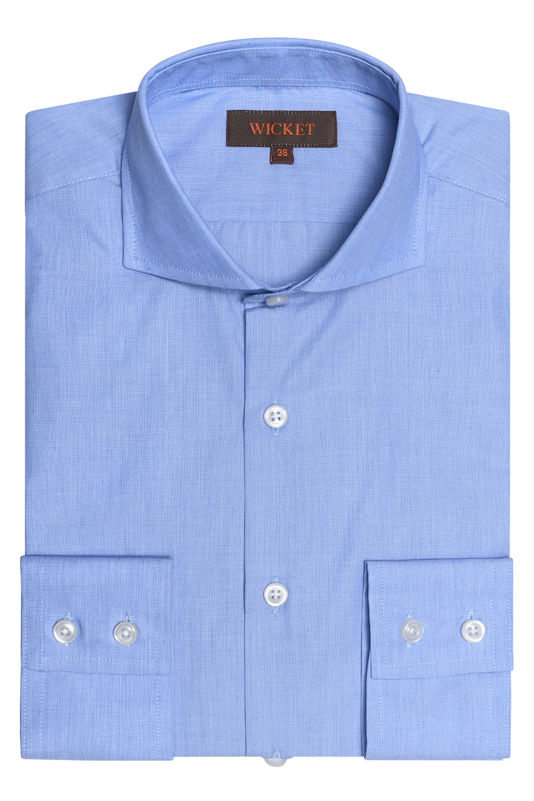 The Cotton Poplin – Blue mélange – WICKET