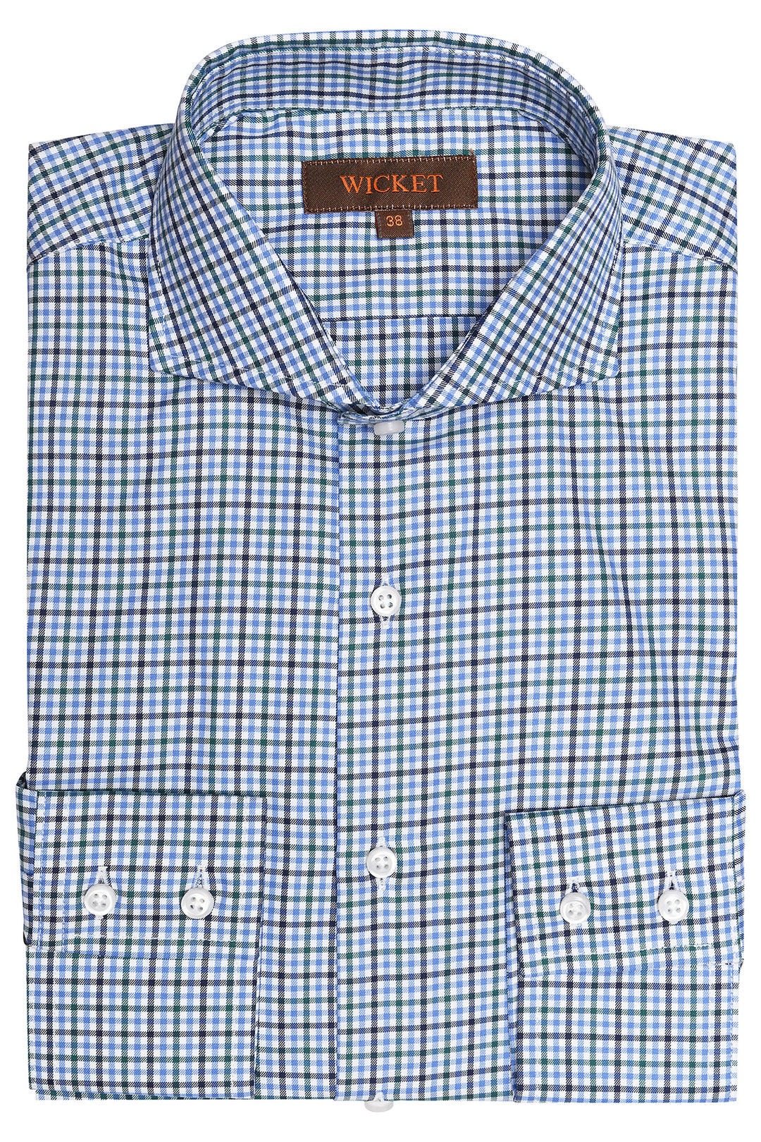 The Cotton Twill – Blue and green check – WICKET