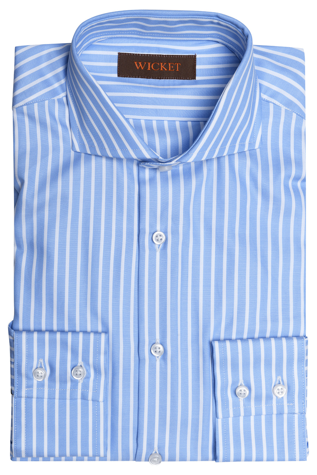 The Cotton Twill – Sky blue with white stripes – WICKET