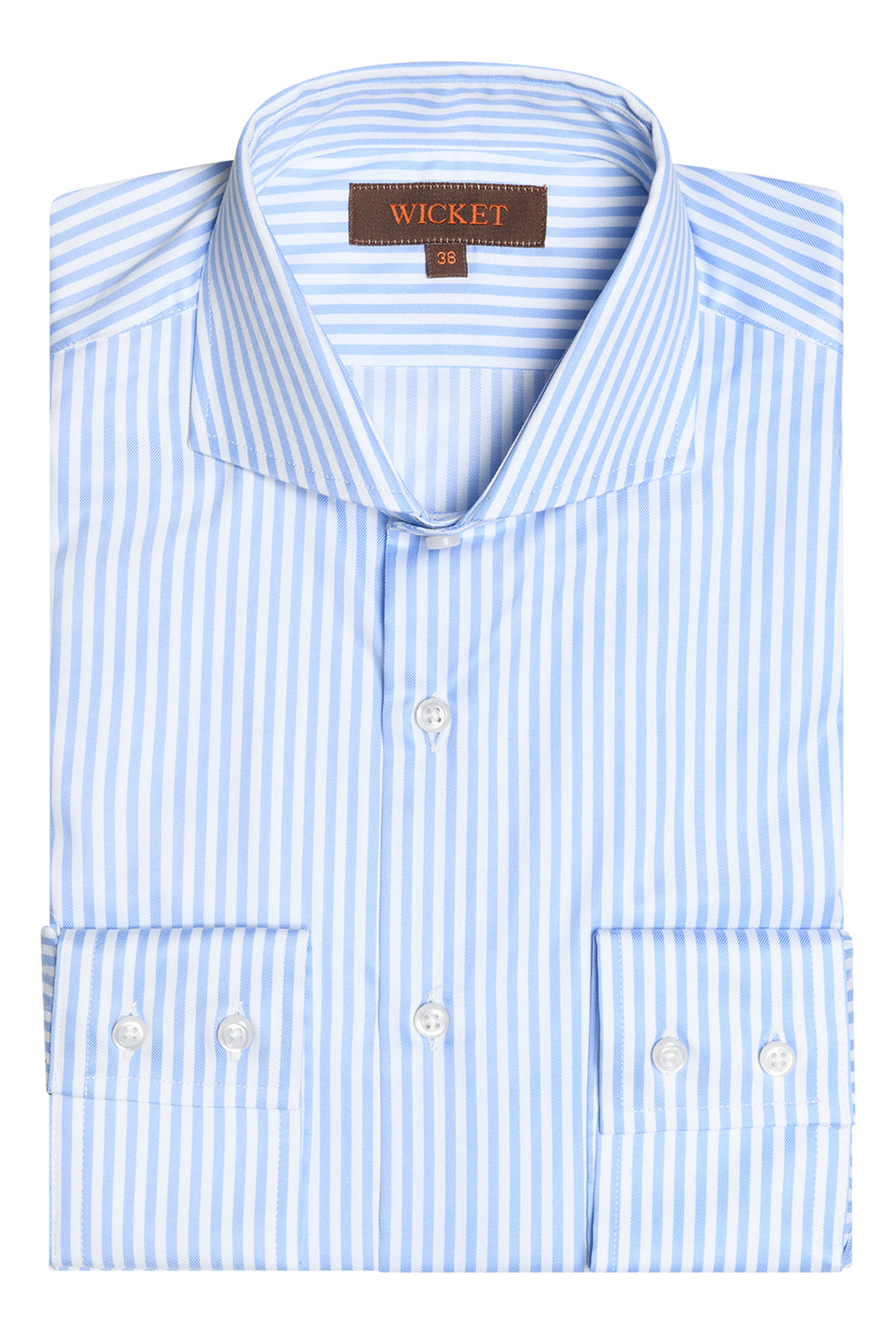 The Cotton Twill – Pale blue stripes – WICKET