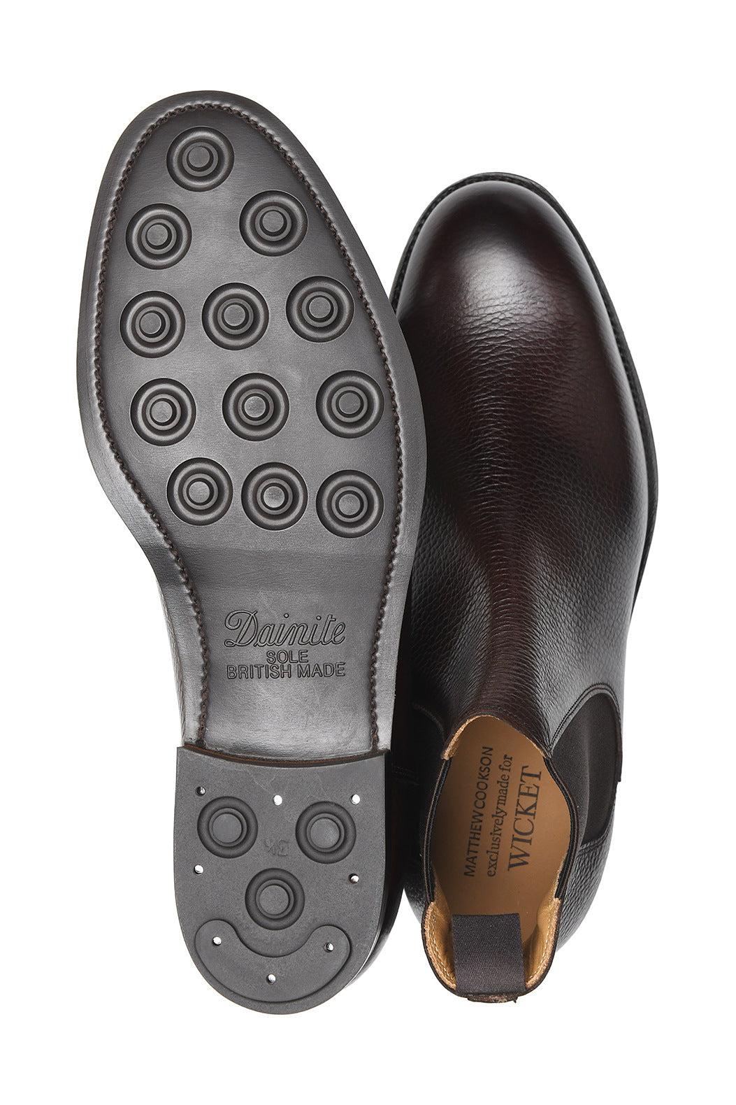 La Bottine Edward – Veau marron foncé sur semelle Dainite – WICKET