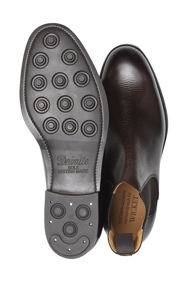 La Bottine Edward – Veau marron foncé sur semelle Dainite – WICKET