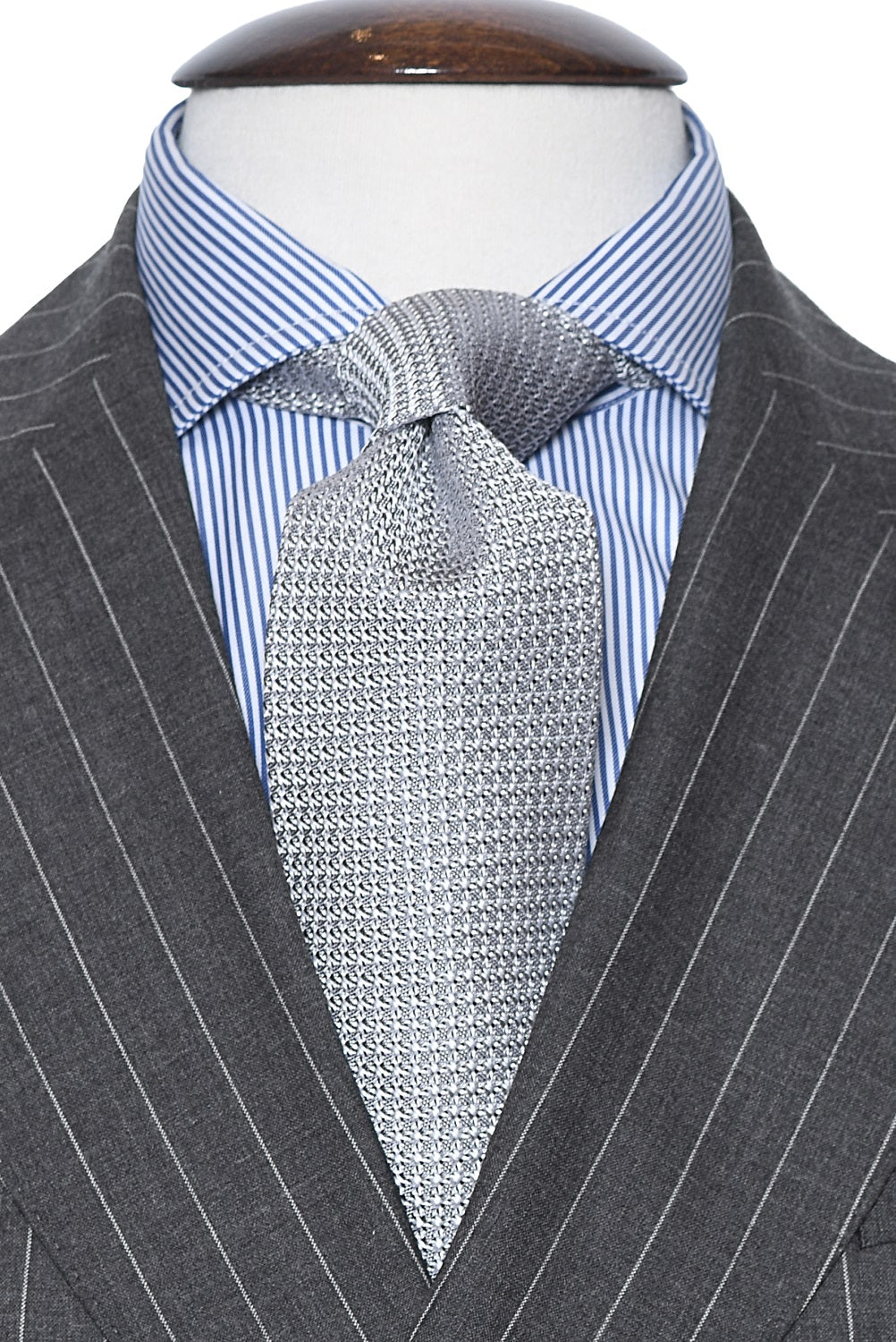 The Tie – Light grey grenadine – WICKET