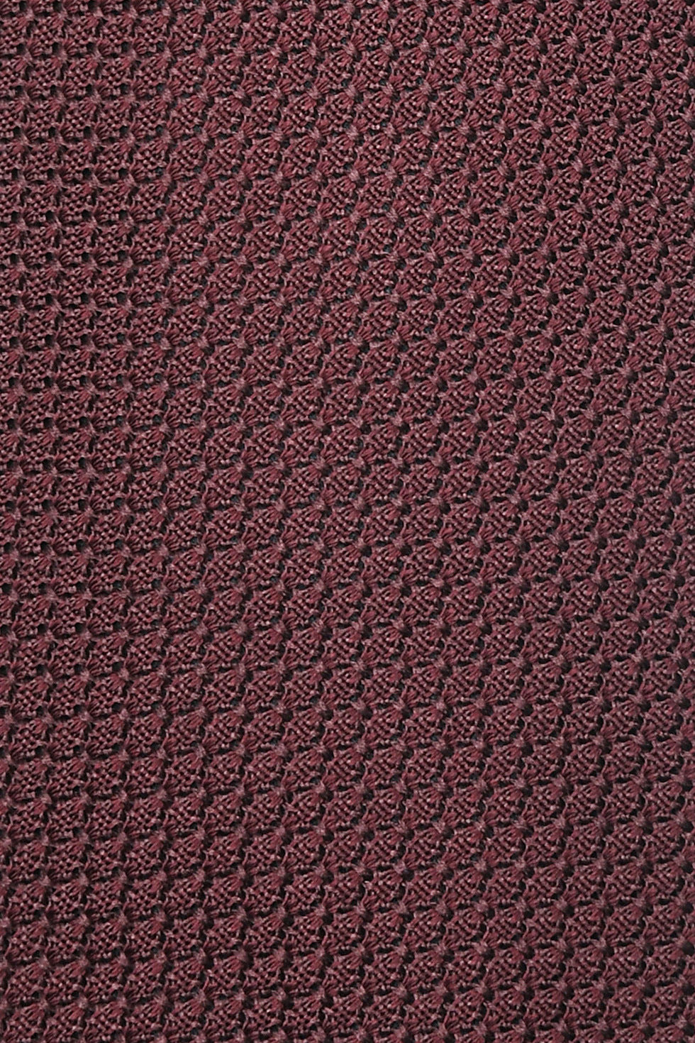 The Tie – Burgundy large-weave grenadine – WICKET