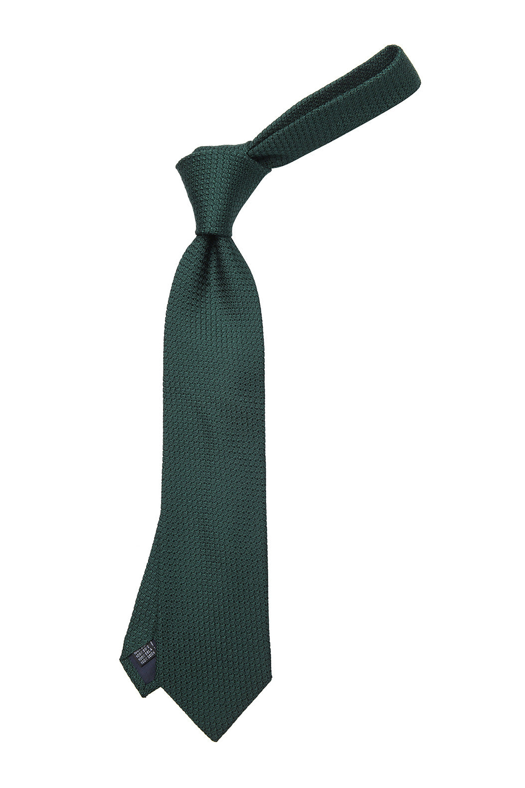 The Tie – Fir green large-weave grenadine – WICKET