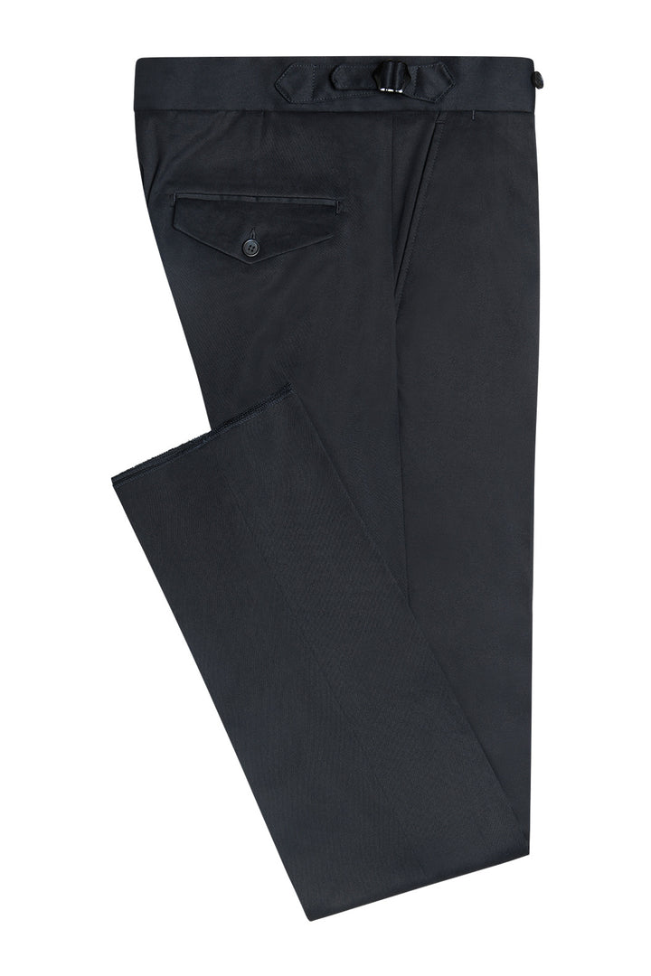 Le Vintage – Gabardine de coton bleu marine – WICKET