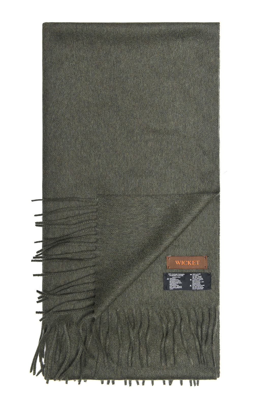 The Scarf – Green cashmere – WICKET
