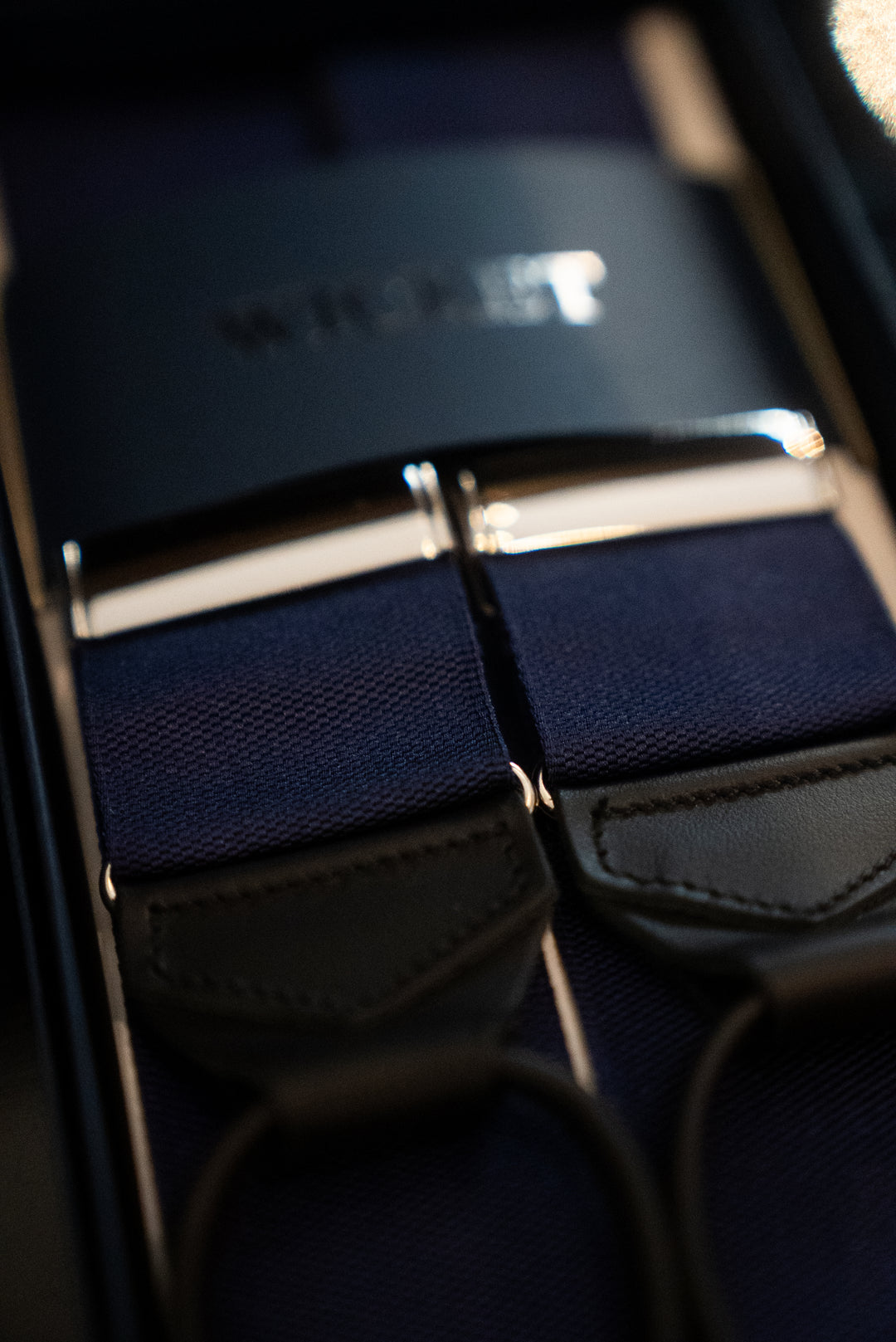 The Braces – Navy with black tabs – WICKET