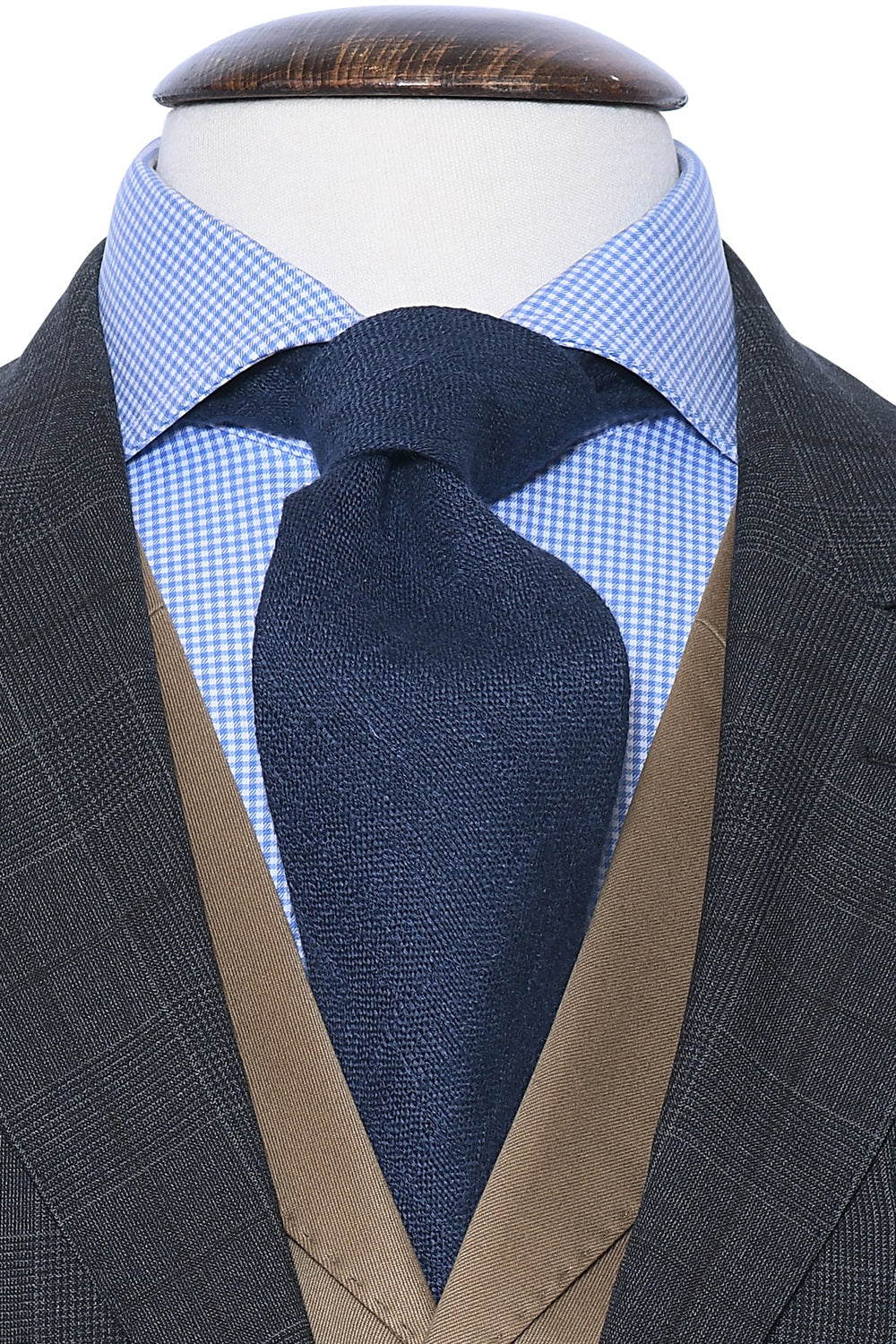 The Tie – Navy linen – WICKET