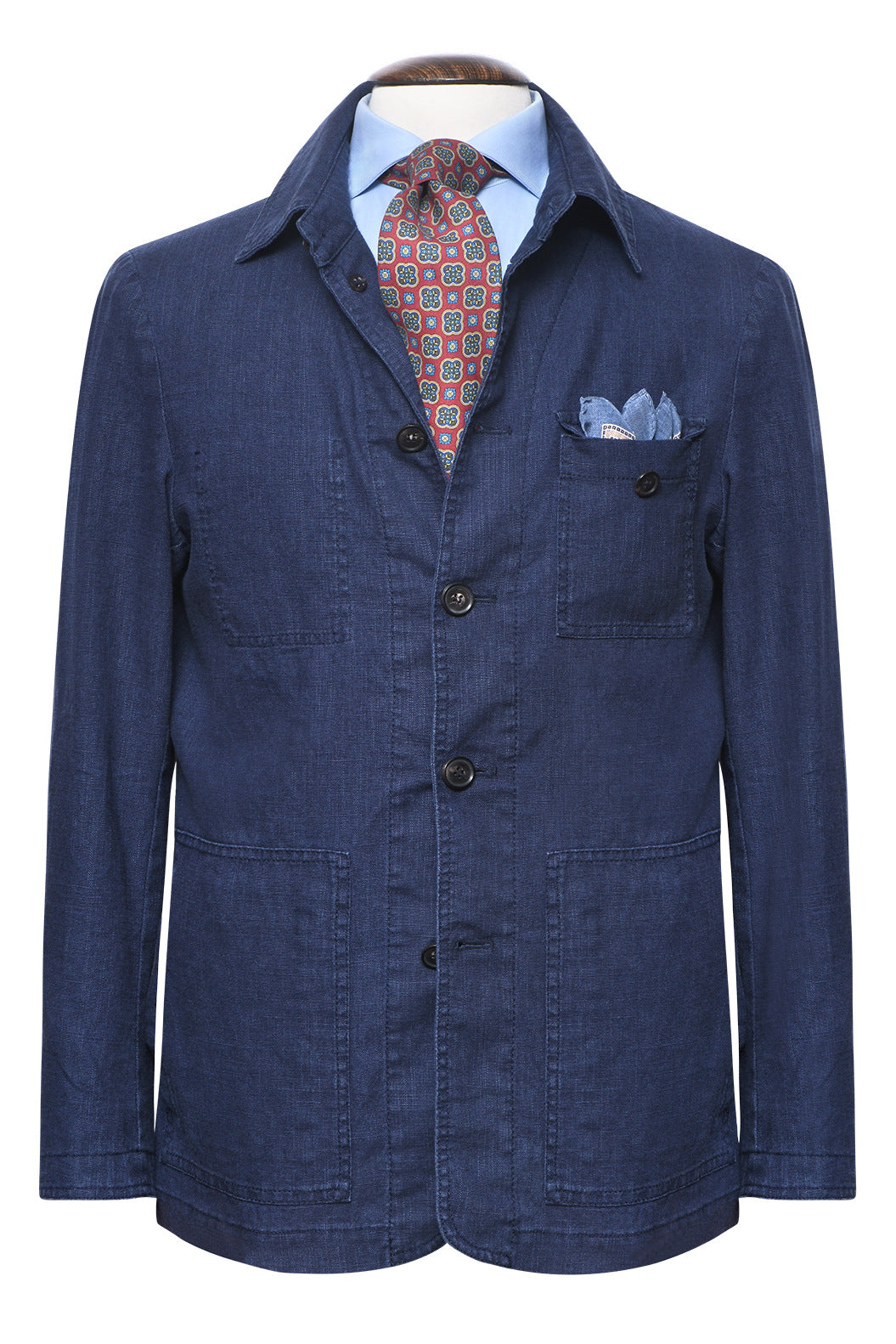 La Garden – Navy linen and cotton – WICKET