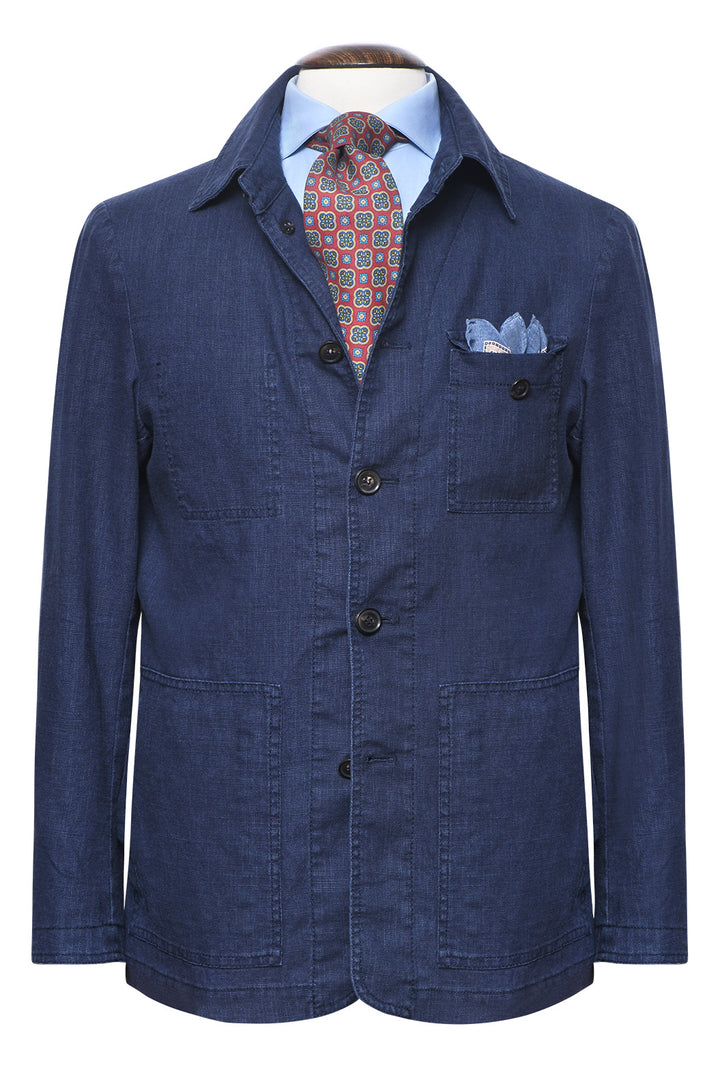 La Garden – Lin et coton bleu marine – WICKET