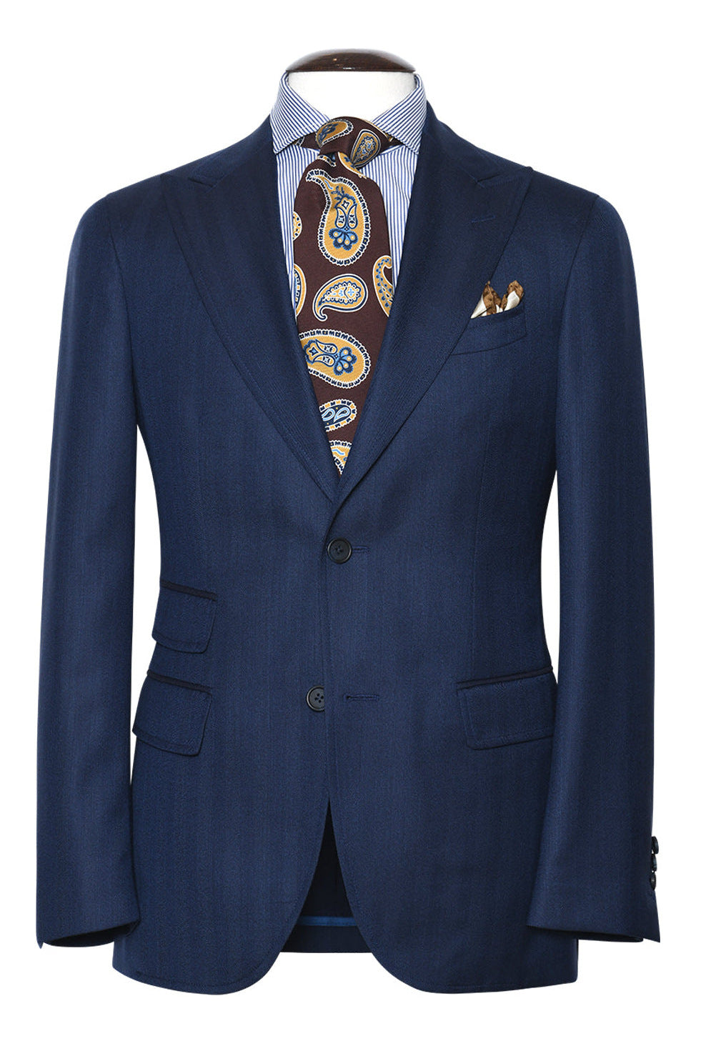 La Rome – Navy herringbone – WICKET