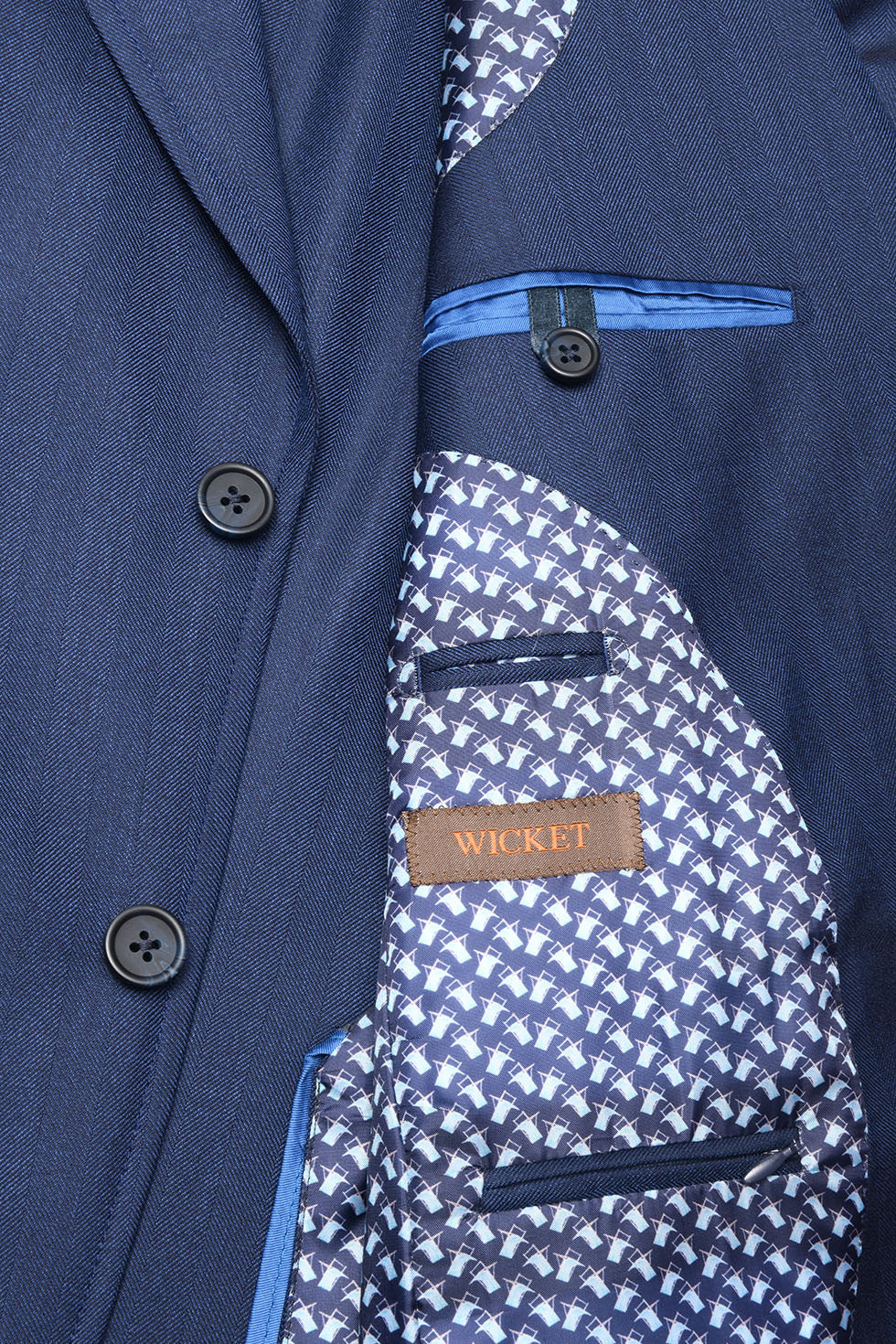 La Rome – Navy herringbone – WICKET