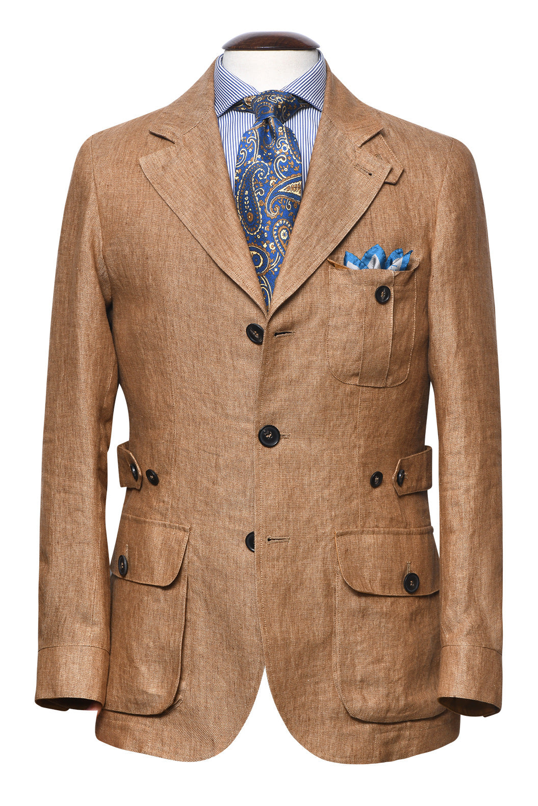 The Safari Jacket – Beige linen – WICKET