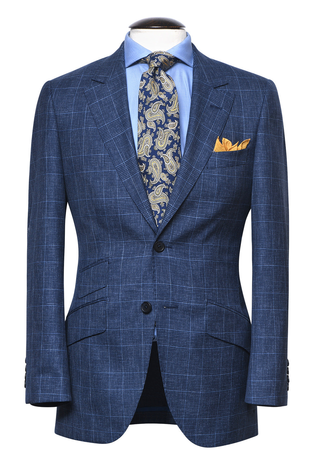 Le Kensington – Royal blue Prince of Wales check – WICKET