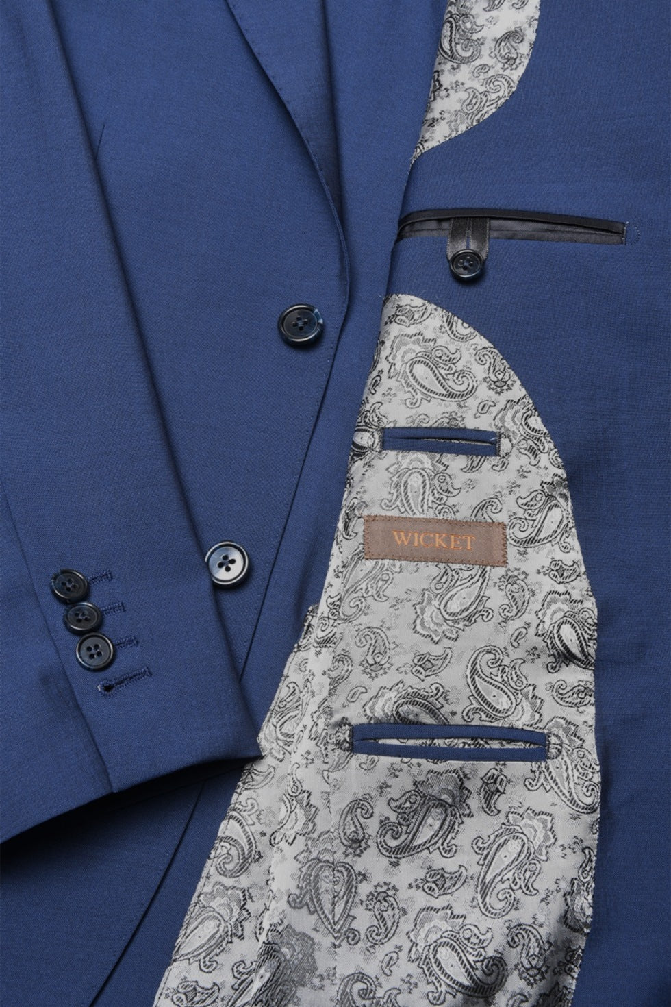Le Kensington – Royal blue wool and mohair – WICKET