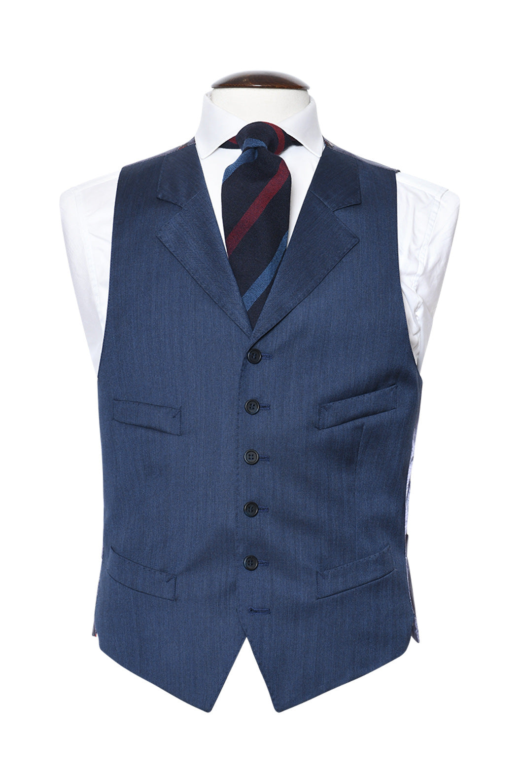 Le Kensington – Bright blue herringbone – WICKET