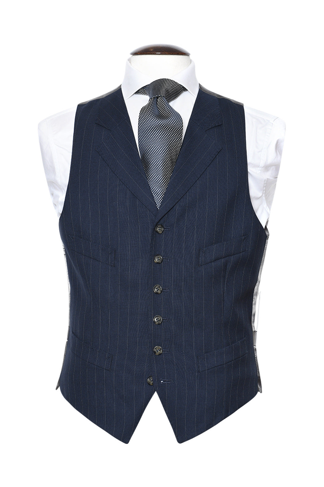 Le Kensington – Laine tropicale marine à rayures tennis blanches – WICKET