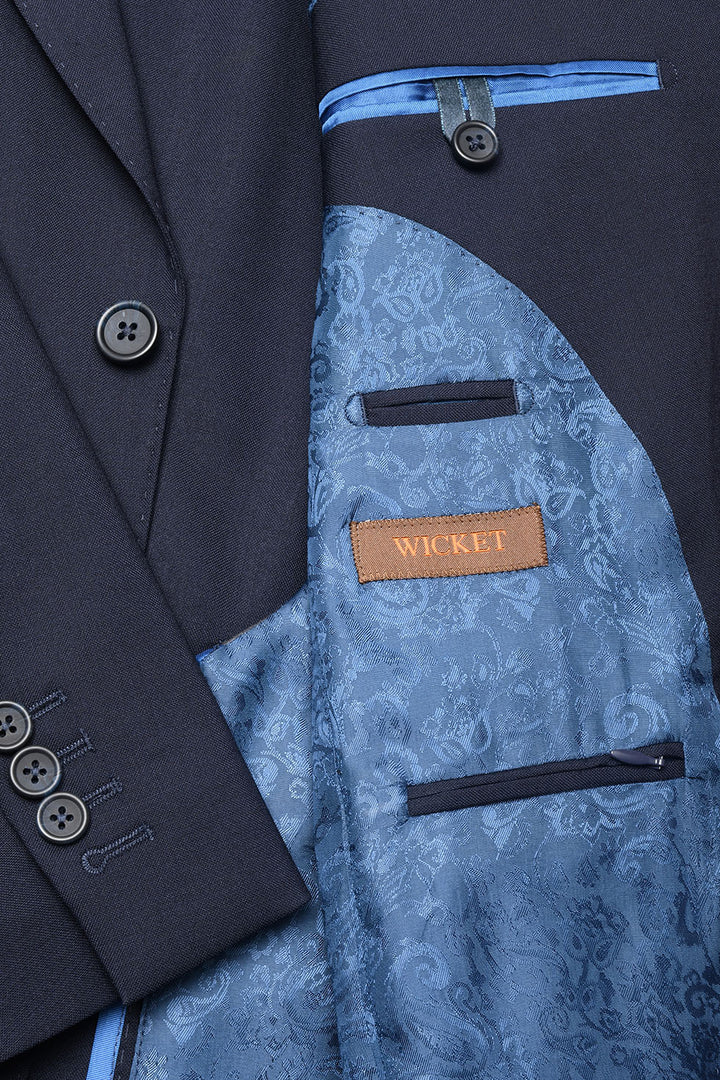 Le Milan – Navy tropical wool – WICKET