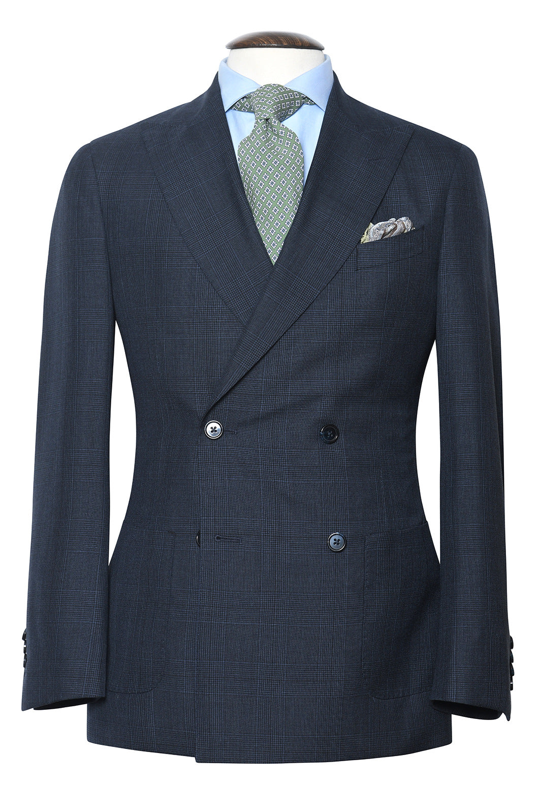 Le Naples – Blue Prince of Wales check – WICKET