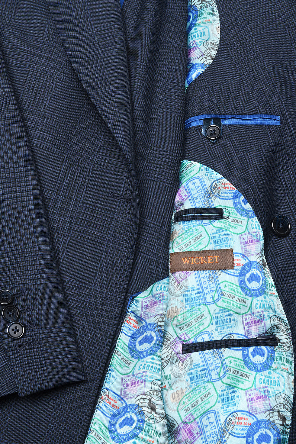 Le Naples – Blue Prince of Wales check – WICKET