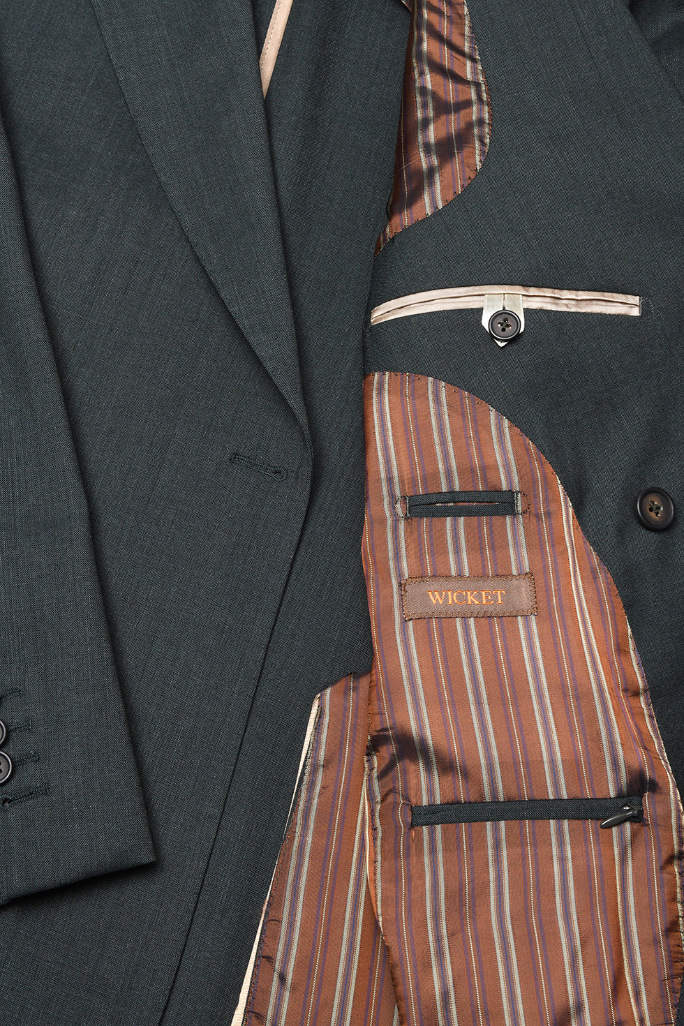 Le Naples – Deep green tropical wool – WICKET