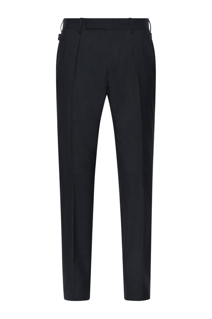 Le Naples – Charcoal grey wool gabardine – WICKET