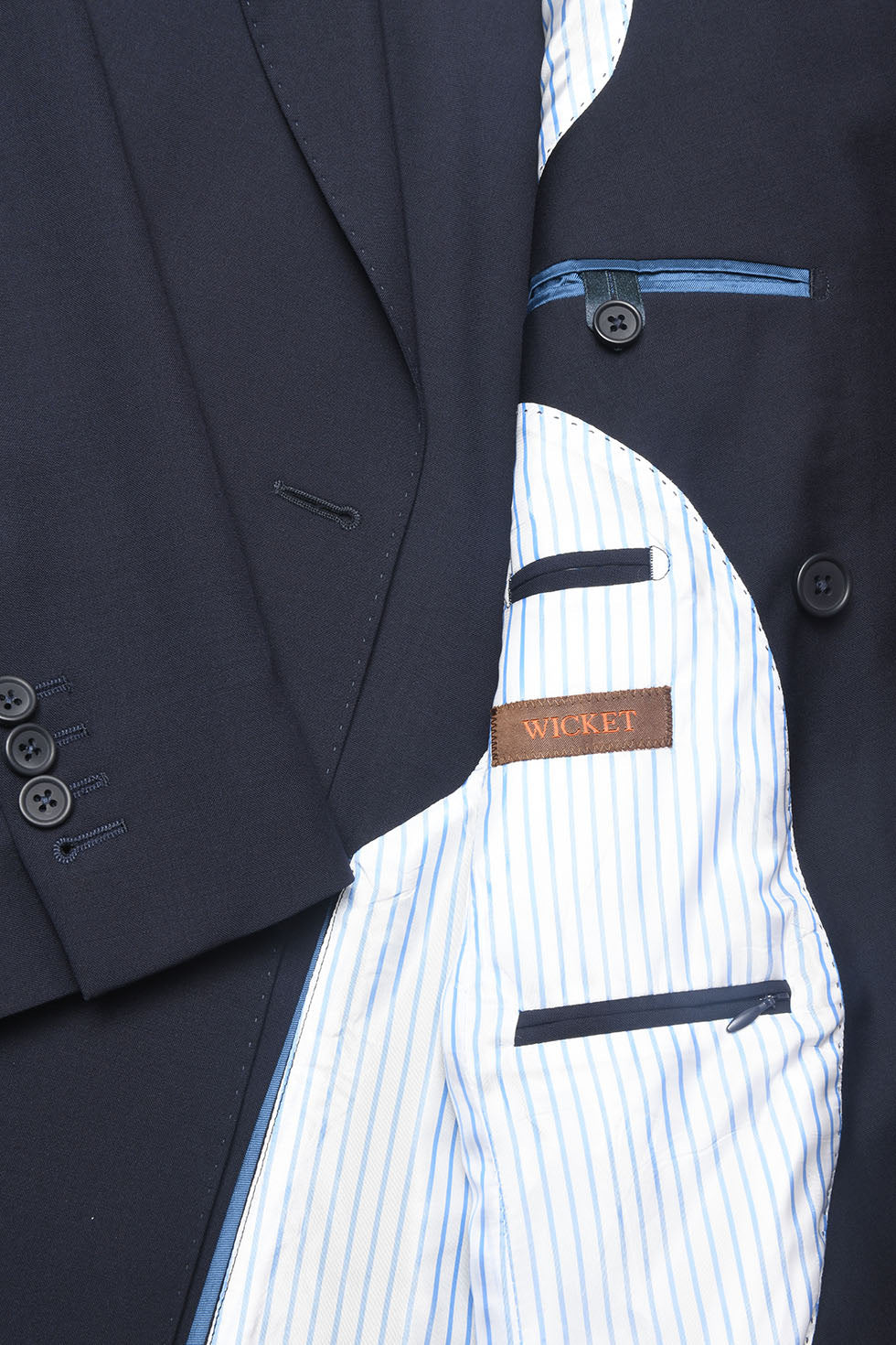 Le Naples – Navy tropical wool – WICKET