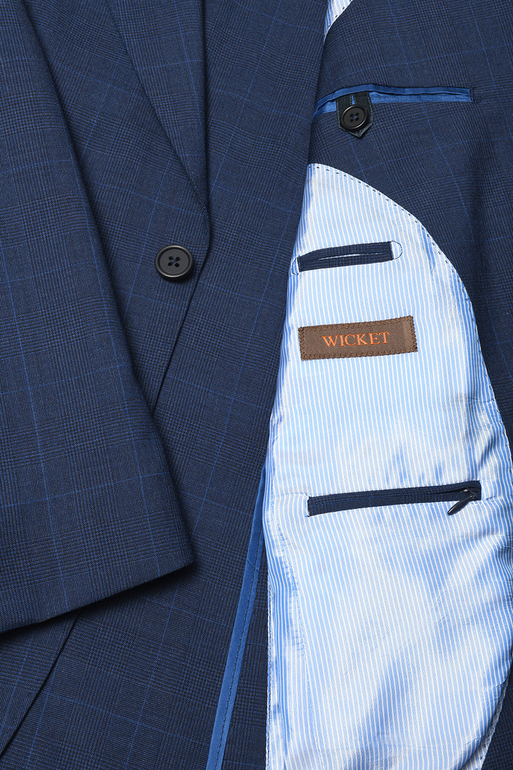 Le Turin – Royal blue Prince of Wales check – WICKET