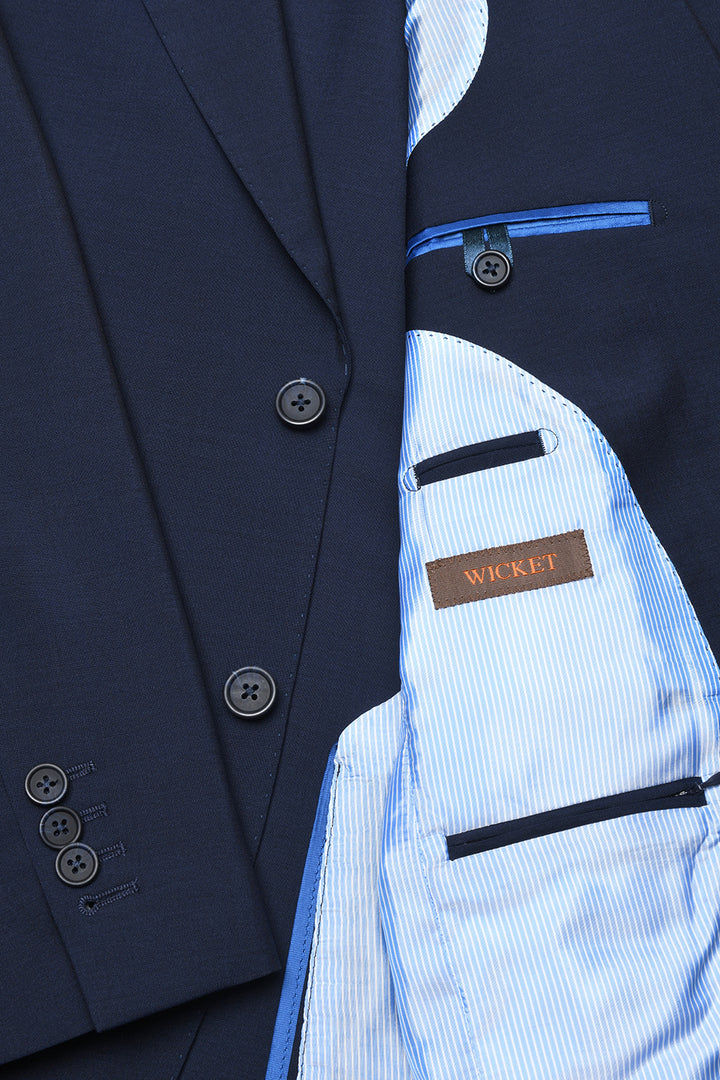 Le Turin – Navy wool and mohair – WICKET