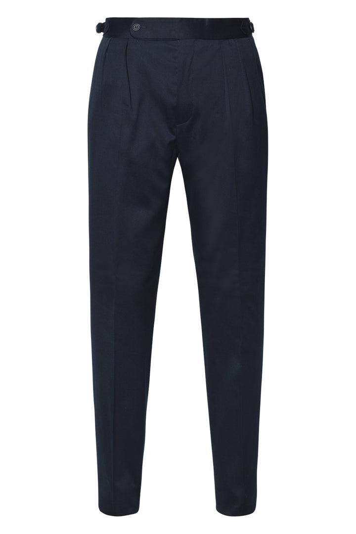 Le Vintage – Gabardine de coton bleu marine – WICKET