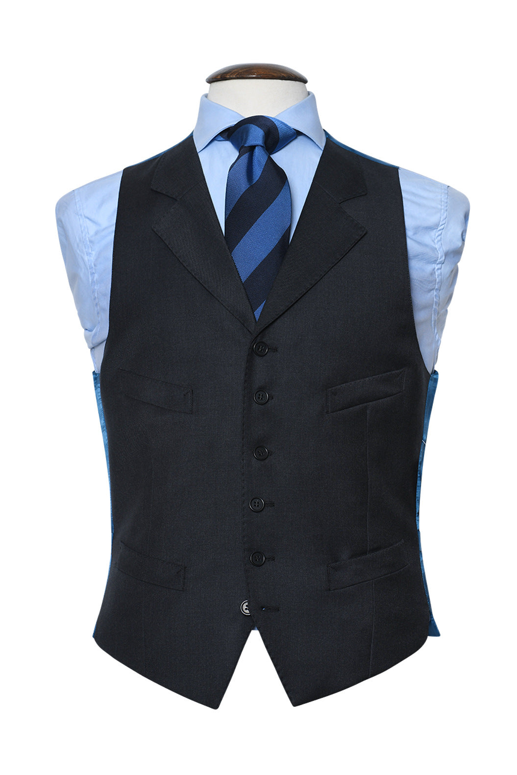 Le Kensington – Charcoal grey wool twill – WICKET
