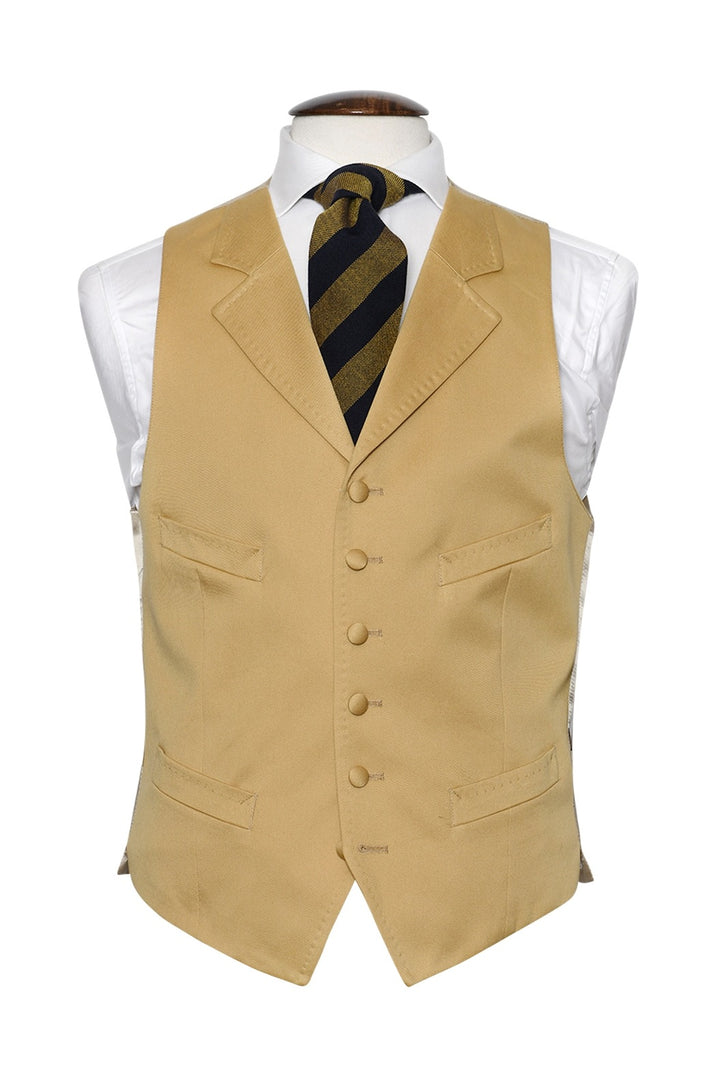 The Single-Breasted Morning Waistcoat – Cotton twill – WICKET