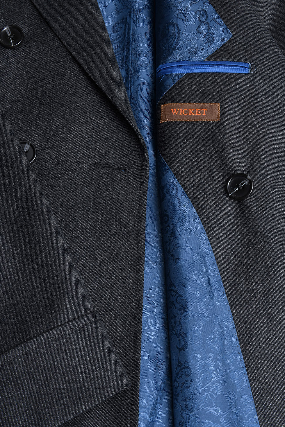 Le Windsor – Charcoal grey whipcord – WICKET