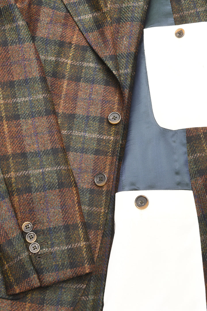 La Downton – Brown and green Shetland check – WICKET