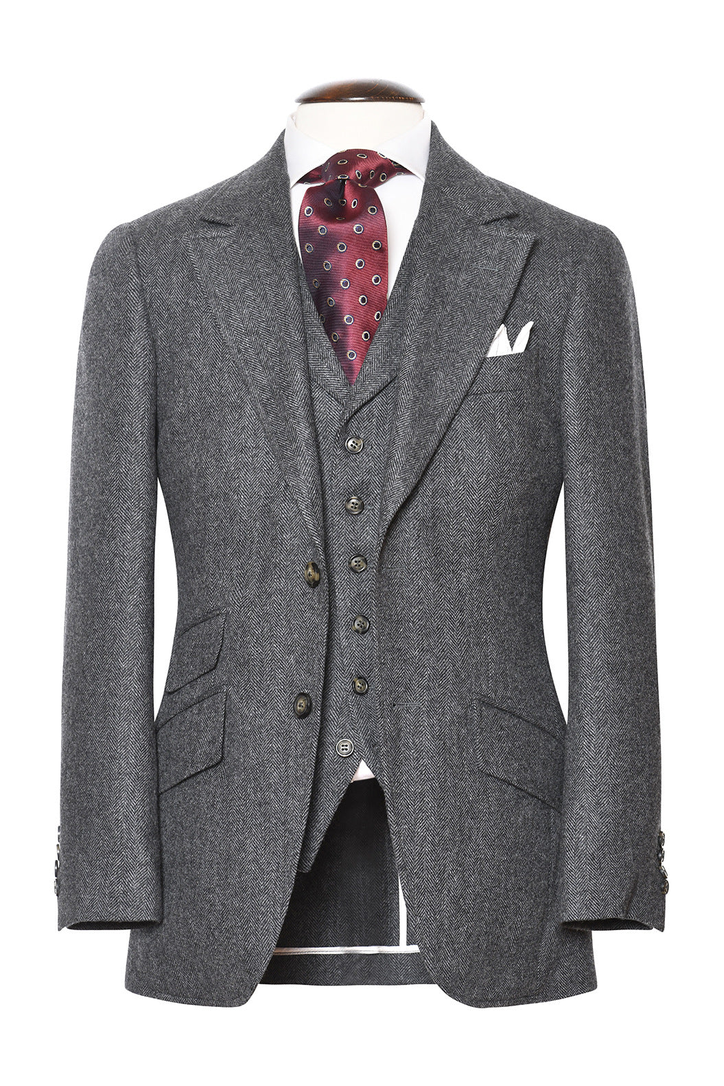 La Kensington – Soft-tweed anthracite et souris – WICKET