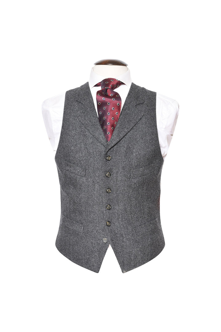La Kensington – Soft-tweed anthracite et souris – WICKET