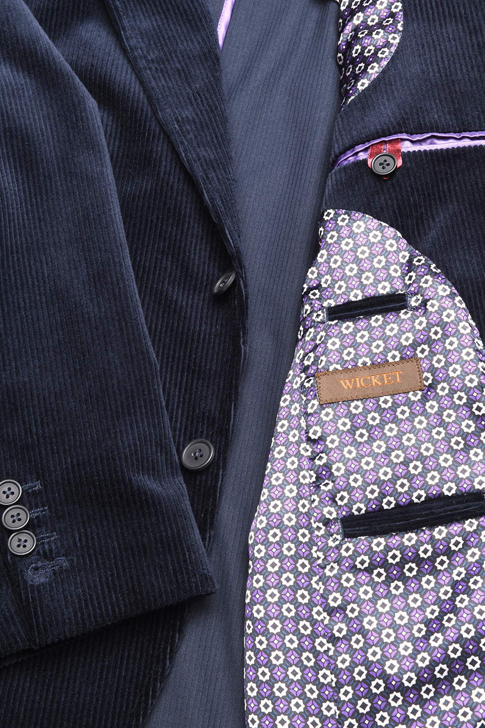 La Kensington – Navy corduroy – WICKET