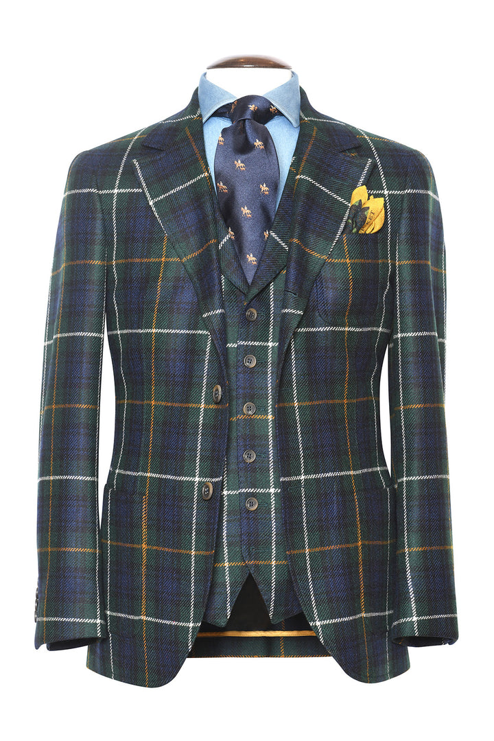 La Milan – Blue and green tartan – WICKET