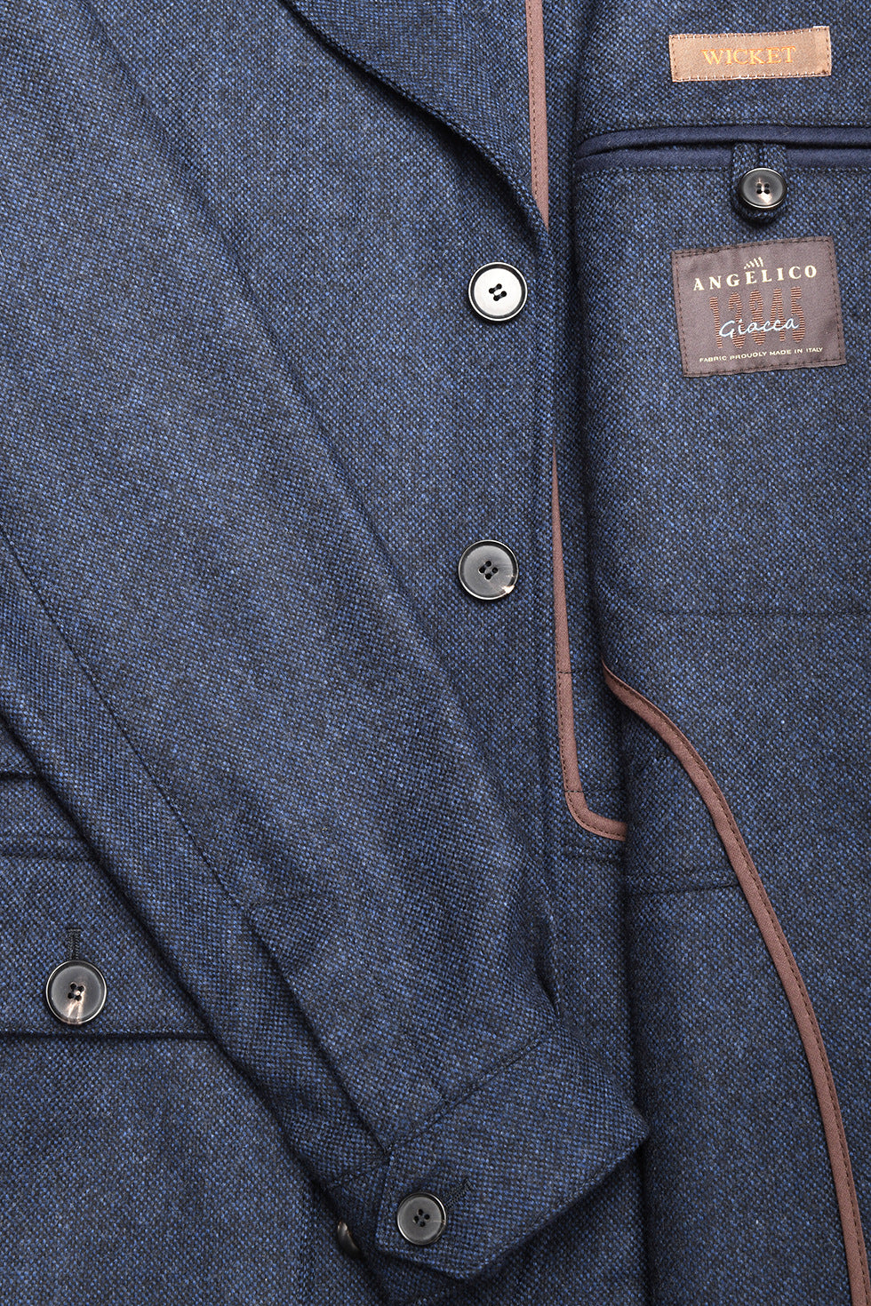 The Safari Jacket – Navy lambswool – WICKET