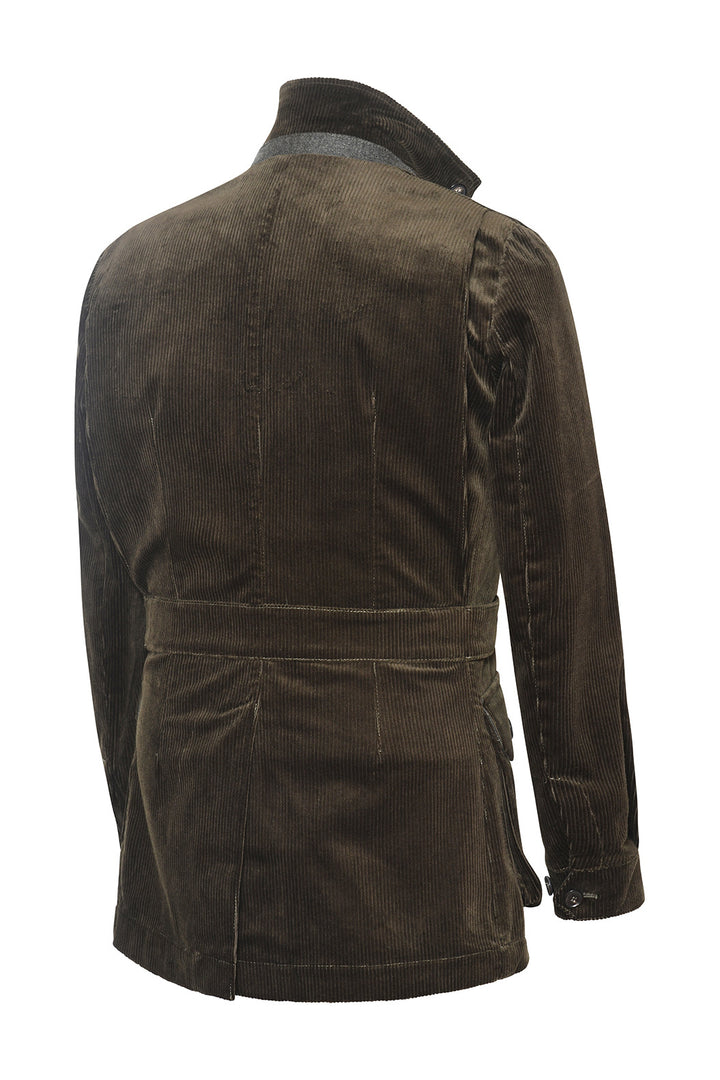 The Safari Jacket – Deep green wide-wale corduroy – WICKET