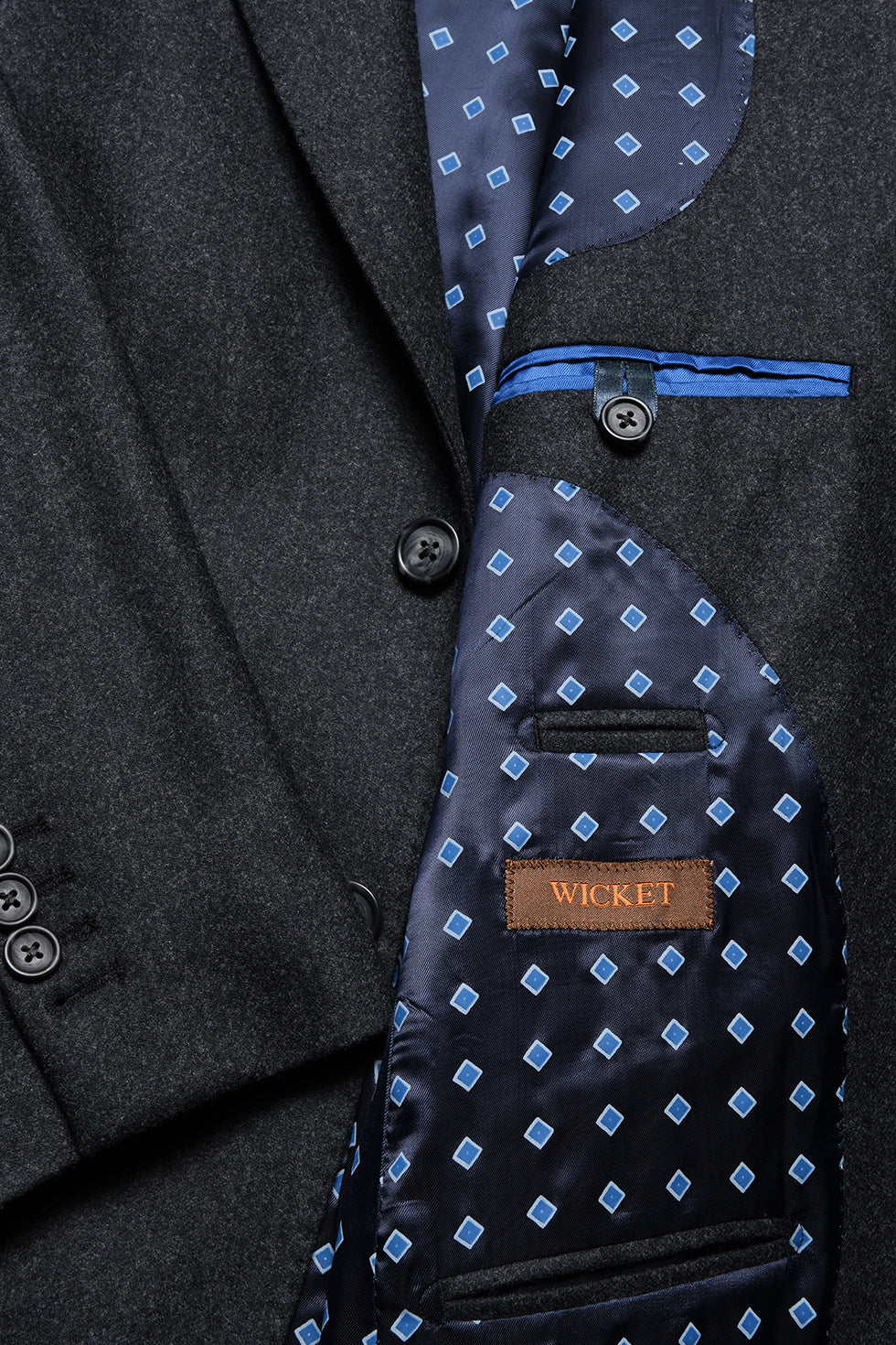 Le Kensington – Flanelle gris intense – WICKET