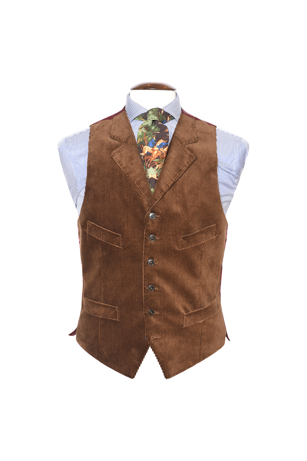 Le Hampstead – Caramel brown wide-wale corduroy – WICKET