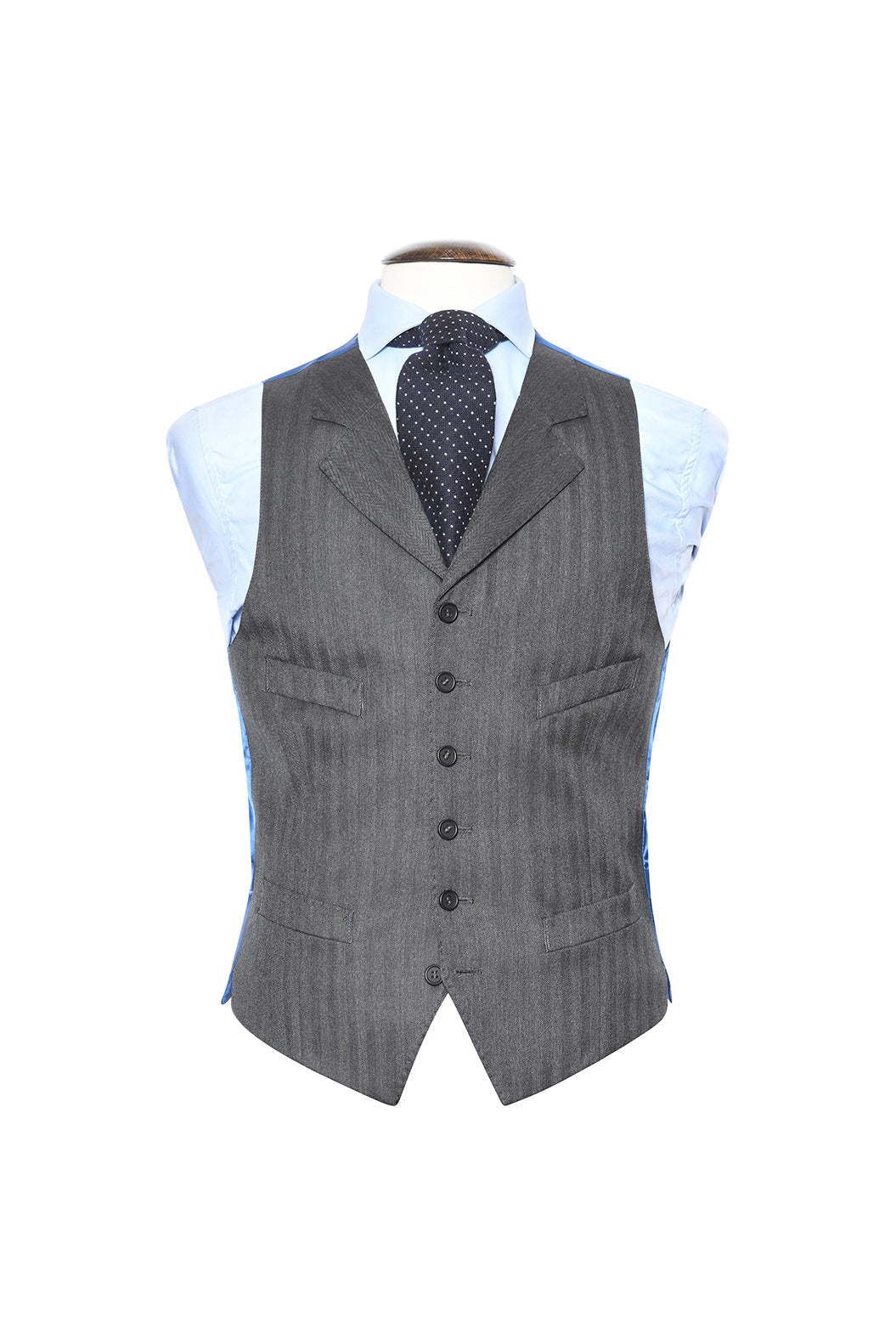 Le Kensington – Chevron gris intense – WICKET