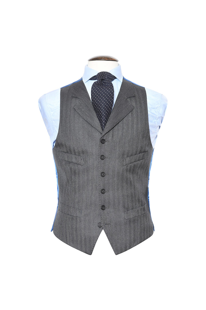 Le Kensington – Chevron gris intense – WICKET