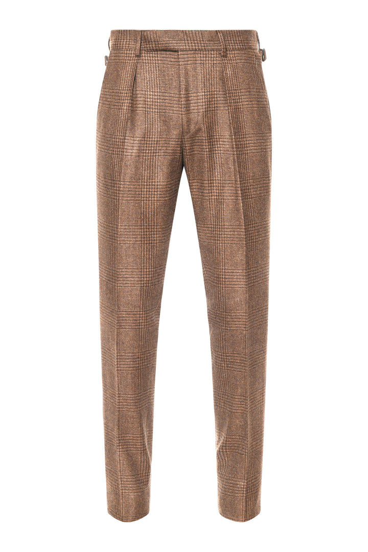 Le Naples – Chocolate brown Prince of Wales check – WICKET